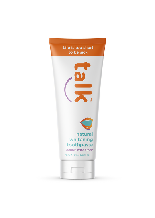 Talk Fluoride Free Natural Whitening Toothpaste w/ Hydroxyapatite